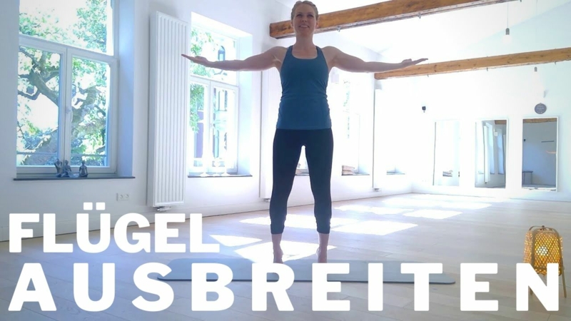 WZP #020 Flügel ausbreiten Arme ausbreiten in Stand-Pilatesübung